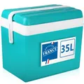 Produktbild: Kühlbox Isolierbox Kühltasche Camping Thermobox Isoliertasche (Kühlbox 35L TÜRKIS)