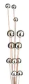 Produktbild: Kobolo Gartenstecker Boules 21x10x209cm, Metall & Edelstahl, rostbraune Gartendeko mit 12 Edelstahlkugeln, Zeitloser Dekostecker für Outdoorbereich