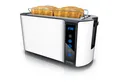 Produktbild: Arendo Toaster 4-Scheiben, Wärmeisoliertes Doppelwandgehäuse, Display Restzeitanzeige, 2 lange Schlitze, für 4 Scheiben, 1500 W, Langschlitz, Brötchenaufsatz, Brotscheibenzentrierung, Touchpanel