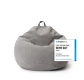 Produktbild: Lumaland Sitzsack, Indoor Beanbag Weiches & Komfortables Bodenkissen 185 L Volumen