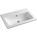 Produktbild: Sapho - Waschtische Und Waschbecken - Waschtisch 60x40 Cm, Mit Überlauf, Hahnloch, Weiß 44060