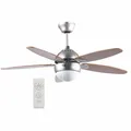 Produktbild: Sichler Deckenventilator VT-597 m. Holzflügeln, Beleuchtung, Fernbed., Ø 92 cm