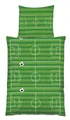 Produktbild: Bettwäsche FUßBALLFELD, Bettwäsche, Grün, 135 x 200 cm, Polyester