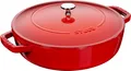 Produktbild: Staub Schmorpfanne Chistera, 28 cm | rund | Gusseisen | Kirsch-Rot (40511-474-0)