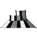 Produktbild: JOOP! Bettwäsche Bettwäsche Lines 4055, Farbe schwarz-weiß-grau, 155x220cm