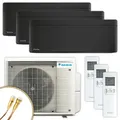 Produktbild: Daikin Multisplit Klimaanlage | Stylish C-Serie | Schwarz | 3x2,5 kW | Quick Connect