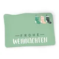 Produktbild: itenga 50x Sticker Geschenkaufkleber Frohe Weihnachten Socken rechteckig 6 x 4cm
