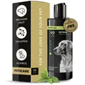 Produktbild: Peticare Shampoo gegen Schuppen & trockene Haut für Hunde, stoppt Juckreiz & regeneriert das Fell