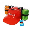 Produktbild: GOODS+GADGETS® Party Trinkhelm für 2 Dosen, Bierhelm für JGA & Karneval