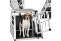 Produktbild: tectake Tiertransportbox Hundetransportbox single, mit gerader Rückwand