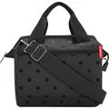 Produktbild: Reisenthel Umhängetasche Allrounder Cross, aus Polyester, 3 Fächer, 22 x 24 cm, wasserabweisend, glossy dots black