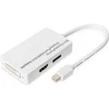Produktbild: Digitus Mini DisplayPort zu (DVI, Mini DP, HDMI, 20 cm) (AK-340509-002-W)