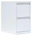 Produktbild: Lüllmann Büro Hängeregistratur Schrank 70x40x62cm (HxBxT) komplett montiert für DIN A4 Hängemappenmit 2 Schüben, einbahnig 560217 Weiß
