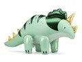 Produktbild: XXL Folienballon Dino Triceratops süßer Dinosaurier Ballon Deko Geburtstag Kindergeburtstag Mädchen Junge Geschenk Kinder Kinderzimmer Deko Größe 100cm - wiederverwendbar