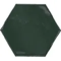 Produktbild: Wandfliese Artisa Hexagon Steingut Grün Glasiert Glänzend 15 cm x 17,5 cm