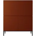 Produktbild: Selsey Highboard, Dunkelorange, Holzwerkstoff, 100x122x35 cm, Wohnzimmer, Kommoden & Sideboards, Highboards