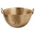Produktbild: riess-ambiente.de Handgearbeitete Deko Schale Orient 40cm Gold Metall Hammerschlag Design