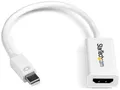 Produktbild: StarTech.com Mini DisplayPort auf HDMI 4k @ 30Hz Adapter - DP 1.2 zu HDMI Audio Video Konverter für MacBook Pro / Air - Weiß - Videoadapter - Mini DisplayPort männlich zu HDMI weiblich - 15 cm - weiß - aktiv, unterstützt 4K 30 Hz (3840 x 2160)