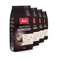 Produktbild: Melitta BellaCrema Espresso Ganze Kaffee-Bohnen 4 x 1kg, ungemahlen, Kaffeebohnen für Kaffee-Vollautomat, kräftige Röstung, geröstet in Deutschland, Stärke 5, im Tray