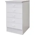 Produktbild: FlexWell Schubkastenunterschrank, Weiß, Kunststoff, 4 Schublade(n) Schubladen, einzeln stellbar, 50x85x50 cm, Made in Germany, individuell planbar, Küchen, Küchenmöbel, Küchenschränke, Küchenunterschränke