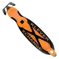 Produktbild: Klever® Kutter XCHANGE 20-1 Stück - oranges Sicherheitsmesser mit zwei verdeckten Klingen, austauschbare Klingenköpfe im Doppelhaken-Design