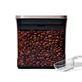 Produktbild: OXO Steel Coffee POP-Behälter mit Schaufel – 1,6 l luftdichte Aufbewahrung, Edelstahldeckel, getöntes Gehäuse, platzsparend, inklusive 30 ml Schaufel