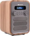 Produktbild: Denver DAB-48 DAB Radio Grau mit FM Tuner und Bluetooth - Radio mit Bluetooth mit 3,5-mm-Kopfhörerausgang