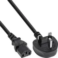 Produktbild: INLINE Netzkabel, Netzstecker England auf Kaltgerätestecker C13, 1,0m