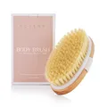 Produktbild: Dry Brushing Körperbürste – Am besten zum Peeling trockener Haut Lymphdrainag...