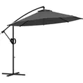 Produktbild: Outsunny - Ampelschirm - 293Lx293Wx260Hcm - Grau
