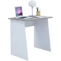Produktbild: VCM my office Masola Mini Schreibtisch sonoma-eiche rechteckig, Wangen-Gestell weiß 80,0 x 50,0 cm
