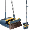Produktbild: SinLaw Kehrgarnitur Handfeger- und Kehrschaufel-Set mit langem Stiel und 180-Grad-Drehung, (1-tlg)