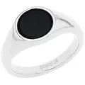 Produktbild: Amor Fingerring, mit Onyx schwarz|silberfarben 68