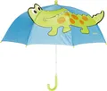 Produktbild: Playshoes Kinder Regenschirm Krokodil Blau/Grün
