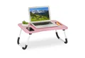 Produktbild: relaxdays Laptoptisch Pinker Laptoptisch