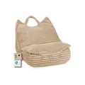Produktbild: Gutekissen® Sitzsack Kinder mit Griff – Sitzkissen für Kinderzimmer Montessori - Kids Sweet Garfield Flauschiger Tiliastoff (58x70x55 cm, Hellbraun)