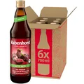 Produktbild: RABENHORST Rote Bete BIO 6er Pack (6 x 700 ml) - Hochwertiger Rote-Bete-Saft aus 100 % Direktsaft mit Zitronensaft abgerundet