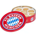 Produktbild: FC Bayern München Butterkekse Schmuckdose Logo Kekse Mürbteigkekse Cookies FCB