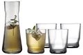 Produktbild: Lyngby Glas Lissabon Karaffe-Set, Wasserkaraffe mit Gläsern, 5-teilig
