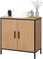 Produktbild: EUGAD Waschbeckenunterschrank (1-St) 60x60x30 cm aus Holzwerkstoff Metall