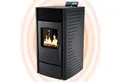 Produktbild: NEMAXX Pelletofen P6 / P9 / P12, 3–13,6 kW, , bis 300 m³, Fernbedienung & Wochentimer, (3 Größen: P6 6 kW, P9 11 kW, P12 13,6 kW – in Schwarz, Rot oder Weiß, Fernbedienung, Wochenprogramm & ECO-Modus: Wärme genau nach Bedarf), Auto-Zündung, Reinigungszyklus, Werte innerhalb 1. BImSchV Stufe 2