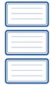 Produktbild: Avery Zweckform® 59286 59286 Schule Buchetikett blauer Rahmen Papier 3 Bögen 9 E
