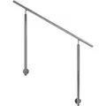 Produktbild: Dolle Eingangsgeländer Edelstahl 150 cm Wandmontage 2 Pfosten