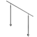 Produktbild: DOLLE Geländer Edelstahl Hauseingang seitliche Montage 2 Pfosten Länge 150 cm Höhe 100 cm witterungsbeständig
