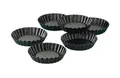 Produktbild: ZENKER 6 Torteletts 10 cm mit Antihaftbeschichtung / Serie Black Metallic / T...