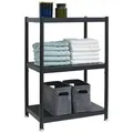 Produktbild: Industrial Design Metallregal 61x41x90 Standregal 3 Ebenen Metall Regal Schwarz