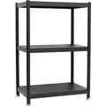 Produktbild: shelfr Industrial Design Metallregal auf 3 Ebenen 61 x 41 x 90 cm Schwarz