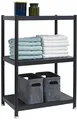 Produktbild: Industrial Design Metallregal 61x41x90 Standregal 3 Ebenen Metall Regal Schwarz