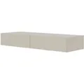 Produktbild: Selsey Veldio Wand-Schminktisch 110 cm mit Lamellenfront und Zwei Schubladen Greige