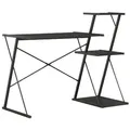 Produktbild: vidaXL Schreibtisch mit Regal Schwarz 116×50×93 cm